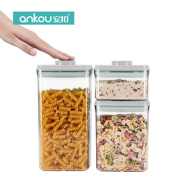 OEM ODM Transparent container kitchen food organizers storage Stackable baby milk powder container For household storage