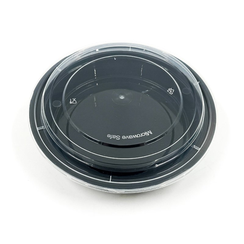 Disposable Food Container Box Restaurant Round Plastic Food Storage Container