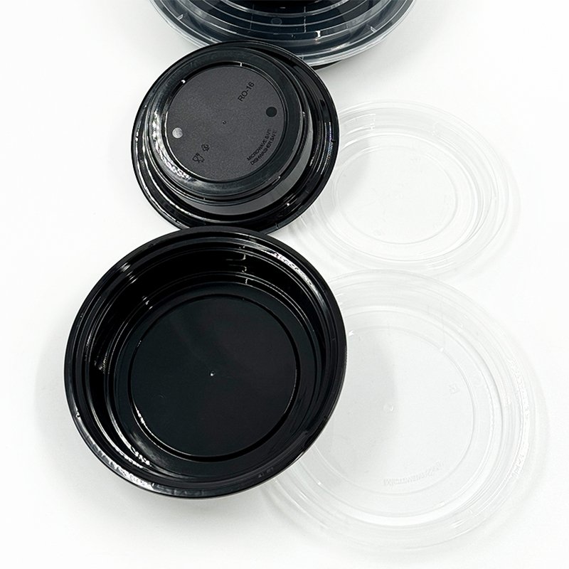 Disposable Food Container Box Restaurant Round Plastic Food Storage Container