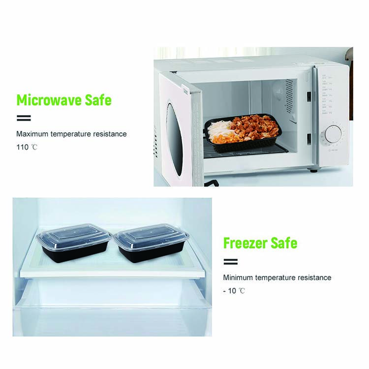 1 Compartment Lunch Containers Food Storage Bento Box bpa free reusable food prep containers with lid