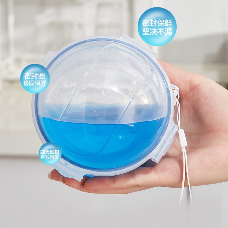 Mini Portable Storage Box Transparent Plastic for Apple Onion Fruit Preservation Handheld with Rope-Small Capacity