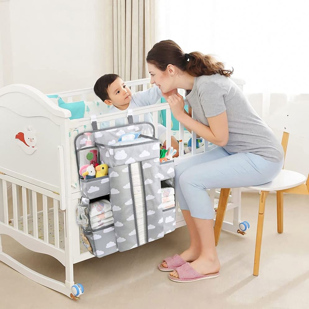 Factory Custom Cheap Reasonable Price Hanging Diaper Caddy Organizer Fabric Storage Boxes & Bins Multifunction Organization 1kg