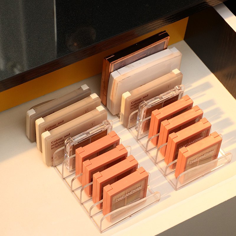 Wholesale Creative Convenient Divided Makeup Palette Plastic Cosmetic Organizer Storage Boxes For Bathroom Countertops