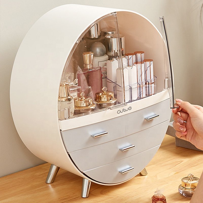 2022 New Arrivals Women Big Clear Organizador Make Up Plastic Vanity Organizer Makeup Organizer Cosmetics Storage Box