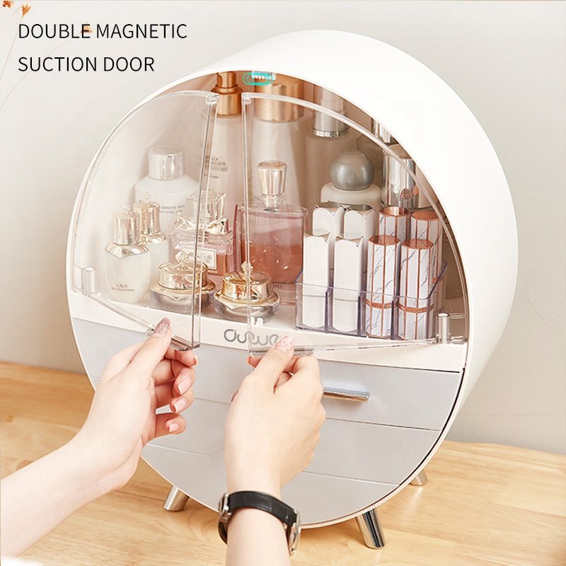 2022 New Arrivals Women Big Clear Organizador Make Up Plastic Vanity Organizer Makeup Organizer Cosmetics Storage Box