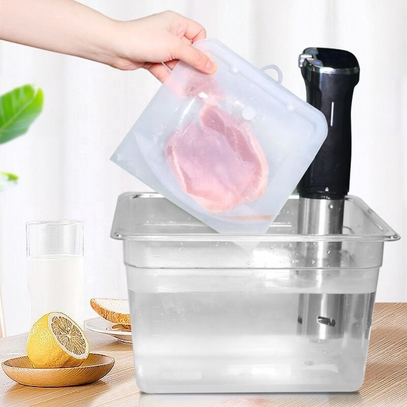2023 Hot Selling Food Grade Sandwich Bags Dishwasher Safe Leakproof Containers Silicone Reusable Food Storage Bag