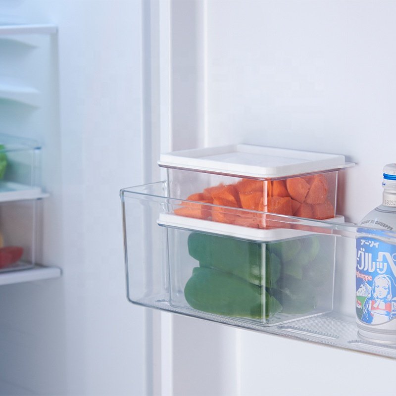 2024 Cheap meal prep plastic refrigerator food fruits vegetables storages container lunch boxes