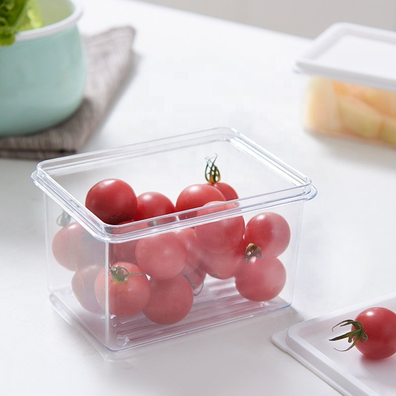 2024 Cheap meal prep plastic refrigerator food fruits vegetables storages container lunch boxes