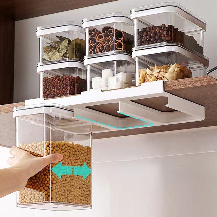 Ecobox New Arrival recycled Plastic Food Grade Airtight Candy Container Storage Boxes & Bins