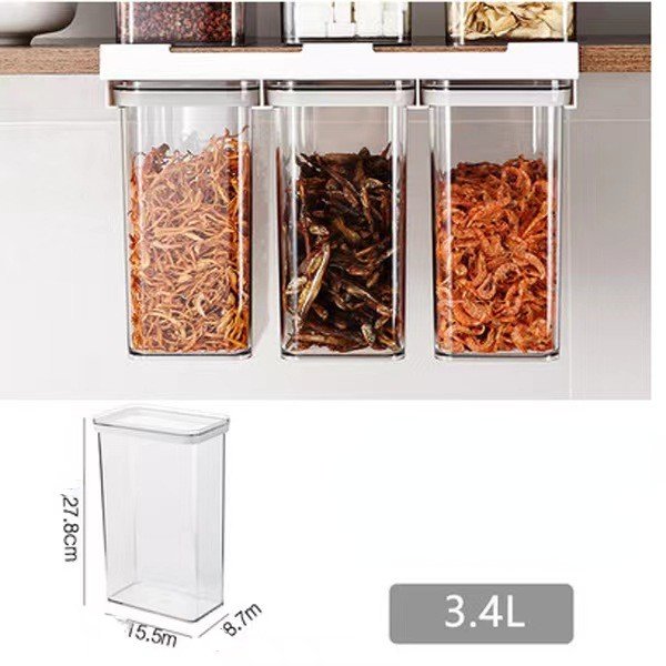 Ecobox New Arrival recycled Plastic Food Grade Airtight Candy Container Storage Boxes & Bins