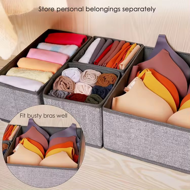 Drawers Clothes Organizer Closet Portable Wardrobe Women's Clothes Storage Boxes For Clothing Packaging