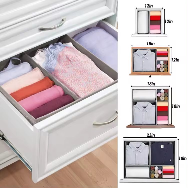 Drawers Clothes Organizer Closet Portable Wardrobe Women's Clothes Storage Boxes For Clothing Packaging