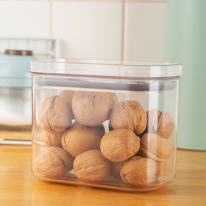 Customize Transparent Sealed Jar Kitchen Coarse Cereals Snack Dried Fruit Tea Food Storage Container