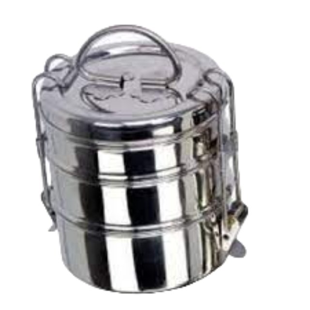 Steel Tiffin Box Storage Boxes & Bins Food Container Round Customized Logo Acceptable Sustainable Multifunction