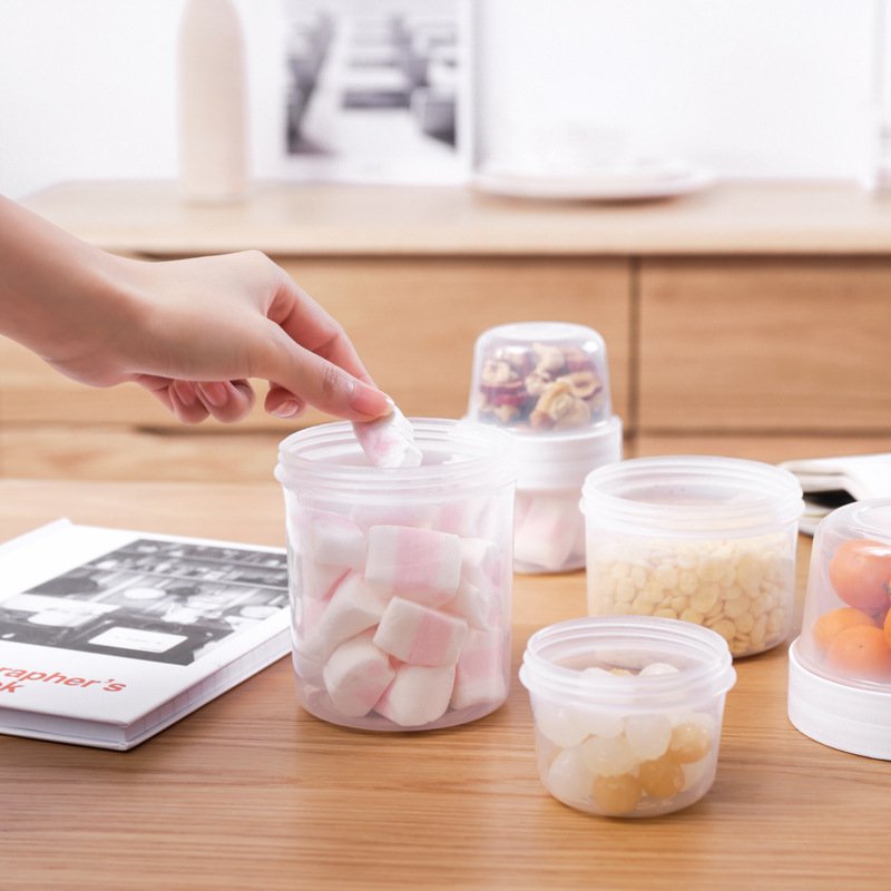 FF810 Double Layer Breakfast Lunch Box Freshness Airtight Food Storage Container Plastic Food Storage Jar