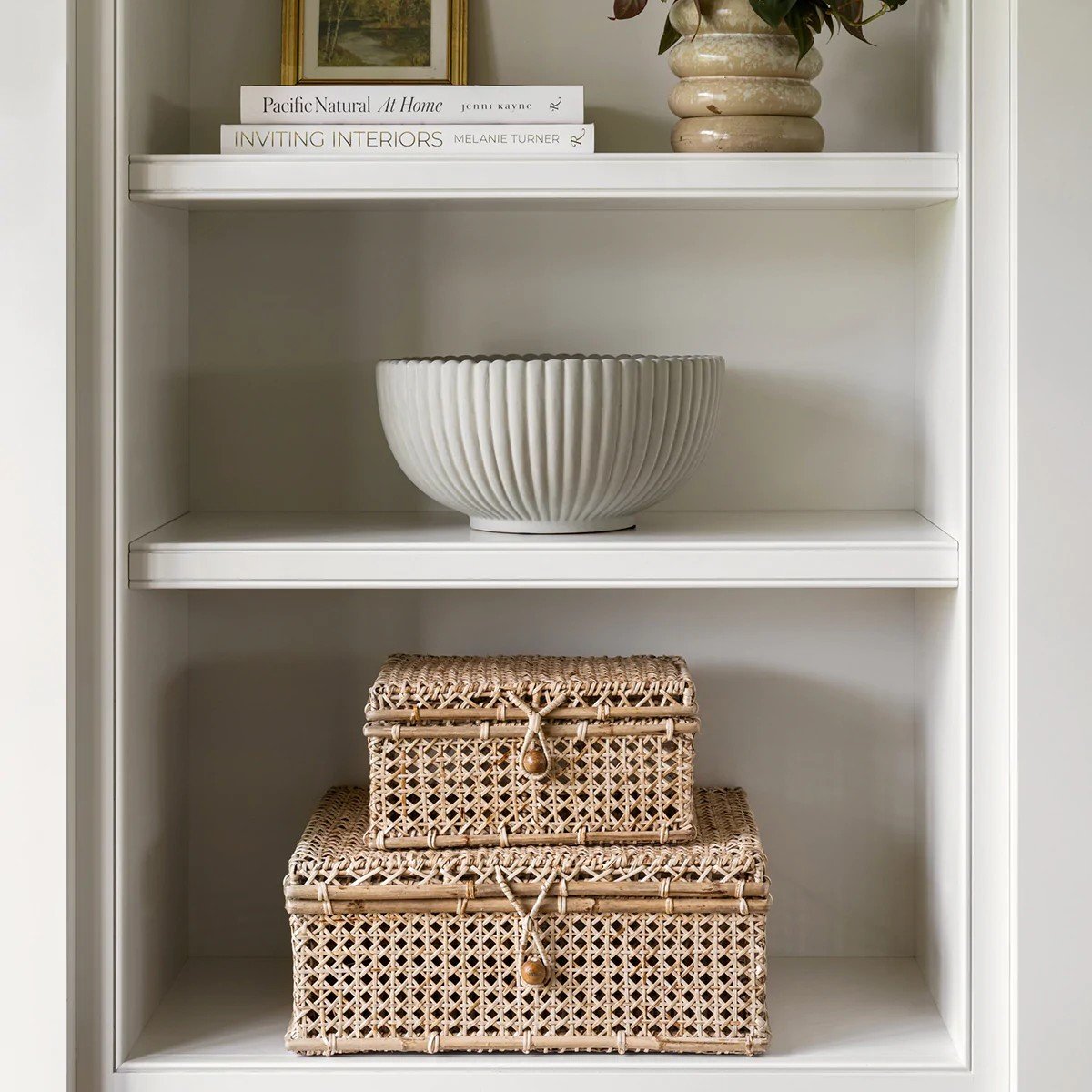 Bedroom decoration storage box set for girls ladies women rattan boxes for storing makeup vanity