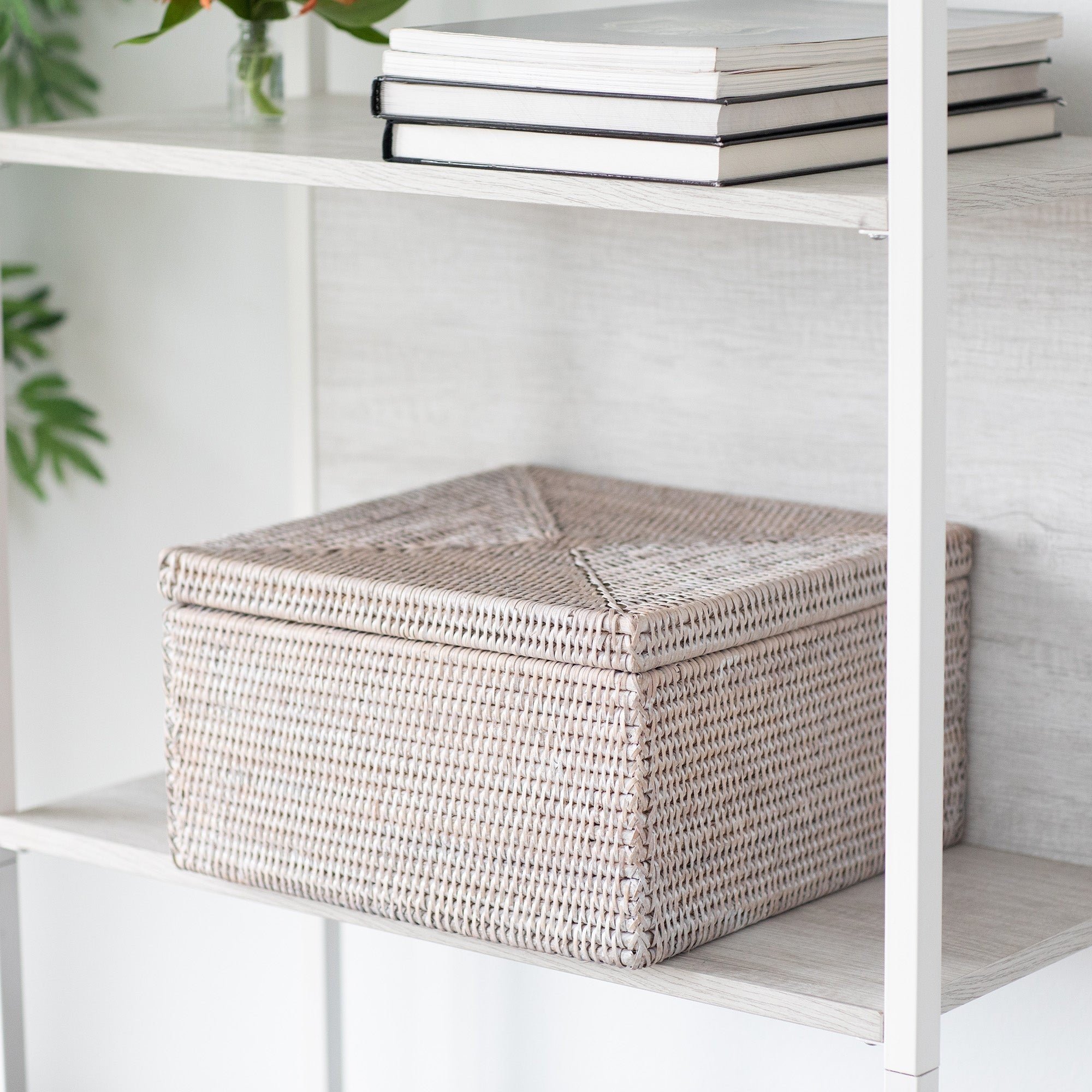 Bedroom decoration storage box set for girls ladies women rattan boxes for storing makeup vanity
