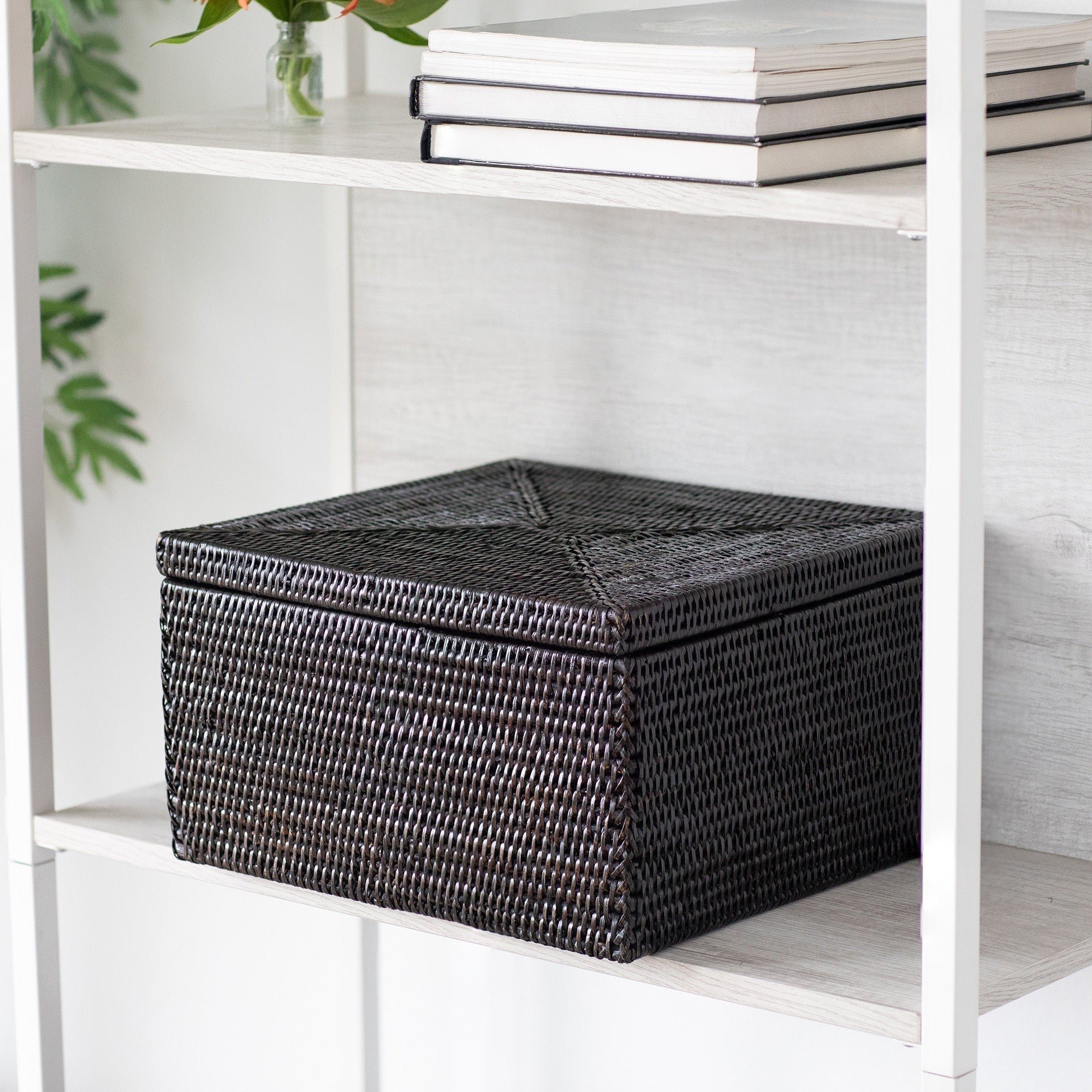 Bedroom decoration storage box set for girls ladies women rattan boxes for storing makeup vanity