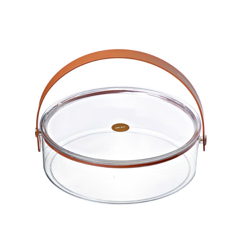Single Layer Dried Fruit Plate Tray Foldable PET Carton Grid Storage Box with Dividers for Candy Snack Travel PC Material