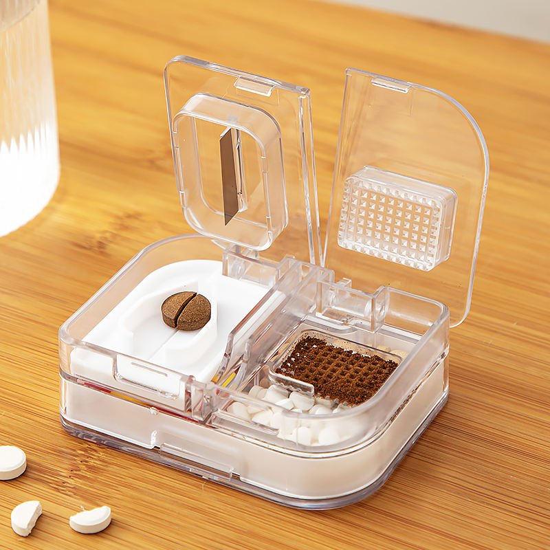 New Pill Box Storage Box Medical Case Organizer Mini Cuter 4 Compartment Dispenser Organizer Pill Medicine Storage Pillbox Box