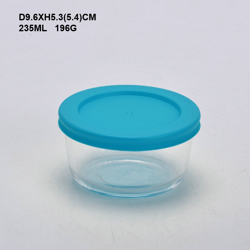 round high borosilicate glass oven safe insulated thermo freezer kitchen food storage containers glass