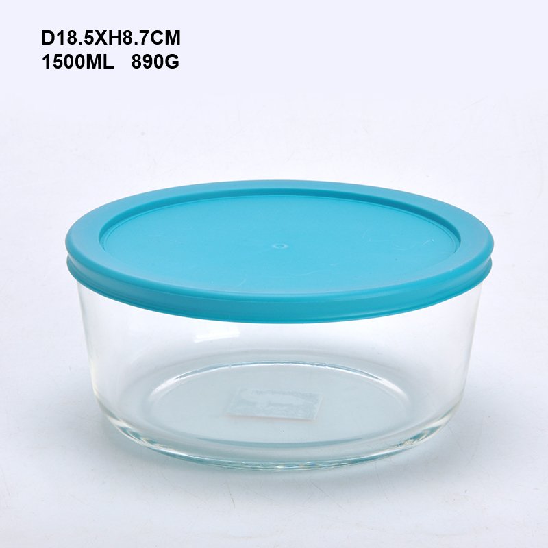 round high borosilicate glass oven safe insulated thermo freezer kitchen food storage containers glass
