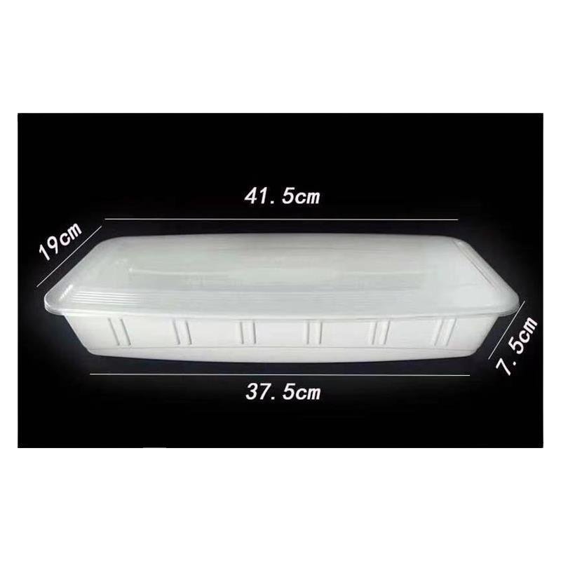 Disposable Super Grilled Fish Lunch Food Storage Container Box Plastic Shoe Box Food Safe PP Carton Square Modern Restaurant