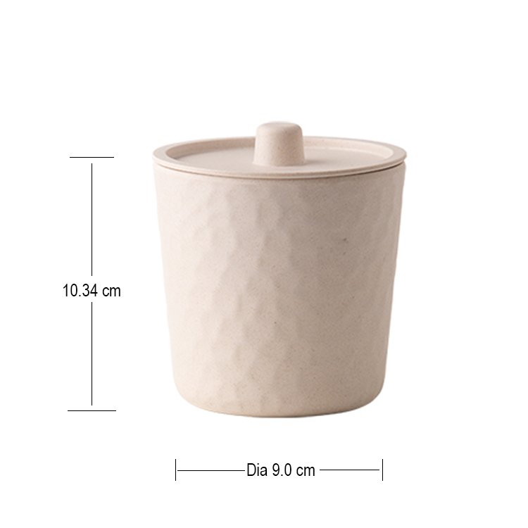 2090112 Bamboo fiber cotton pad cotton swab container eco friendly cotton swab storage box