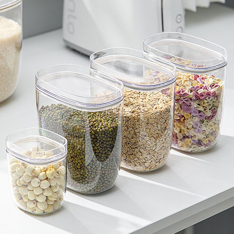 Pantry Organizers 24 Pack Large Airtight Plastic Cereal Container Box Food Storage Containers Sets For Sugar,Flour,Dry Food