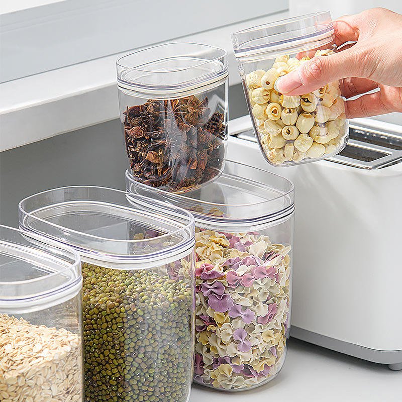 Pantry Organizers 24 Pack Large Airtight Plastic Cereal Container Box Food Storage Containers Sets For Sugar,Flour,Dry Food