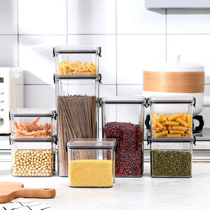 Amazon Organization Storage Bins Food Containers Storage Boxes & Bins Transparent Best Sale Clear Plastic Multifunction Modern
