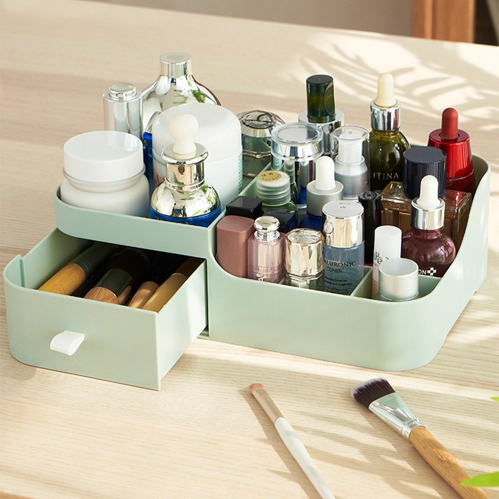 Desk Cosmetic Storage Bin Makeup Pp Organizer Box Makeup Storage Box With Drawer