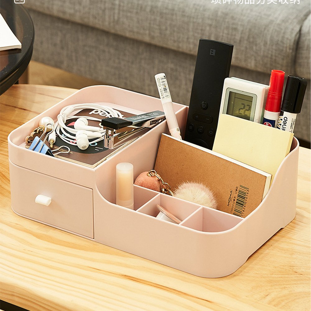Desk Cosmetic Storage Bin Makeup Pp Organizer Box Makeup Storage Box With Drawer