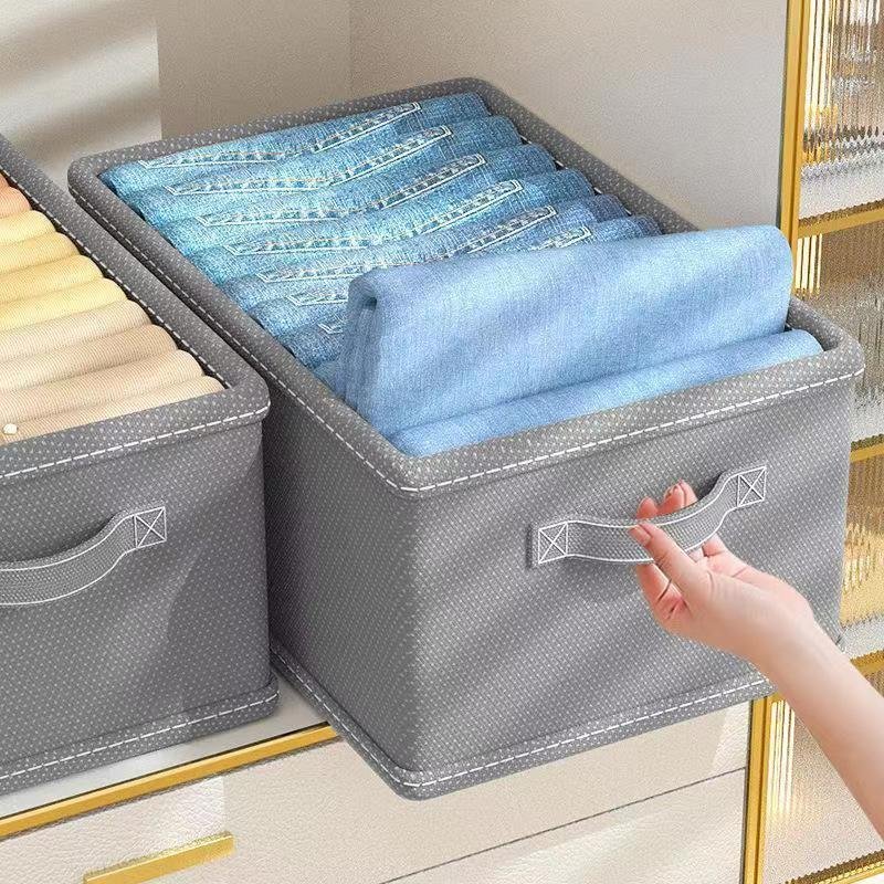 Household Hot Sale Clothes Organizer Closet Storage Washable Wardrobe Drawer Organizer For Clothes Jeans Underwear Storage Box