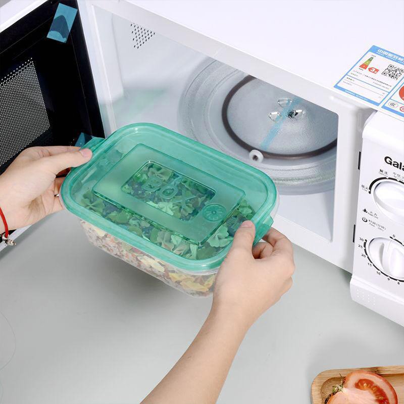 3 Pcs Clear Refrigerator Storage Box Silicone Gel Plastic Hot Soup Bowl Food Storage Containers Kitchen Accessories 2024