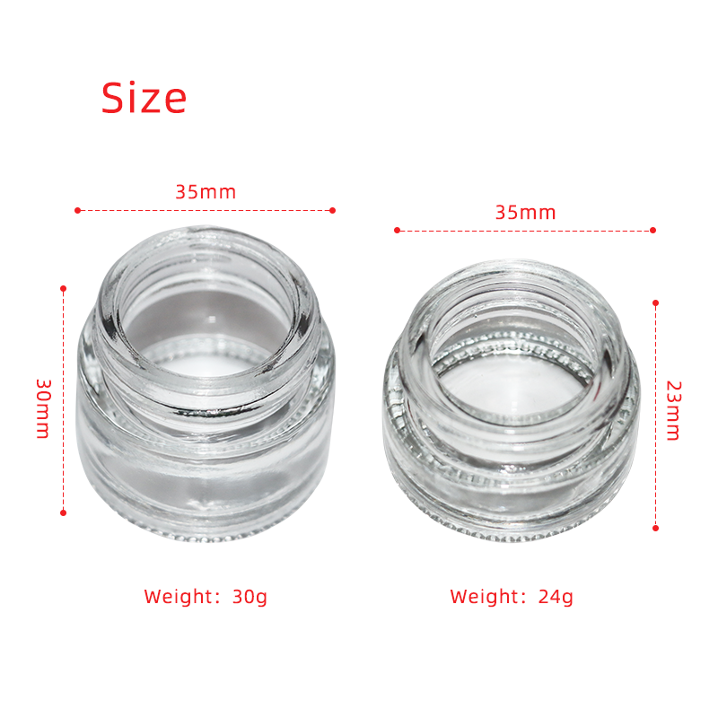Colorful 5ml silicone jar container 7ml silicone storage box container 5ml glass container rolling tray