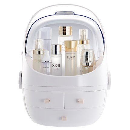 Yikeyou Plastic Makeup Storage Box Brush Lipstick Mask acrylic Storage Beauty Cosmetic Box For Jewelry Makeup Organizer