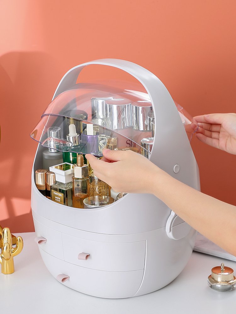Yikeyou Plastic Makeup Storage Box Brush Lipstick Mask acrylic Storage Beauty Cosmetic Box For Jewelry Makeup Organizer
