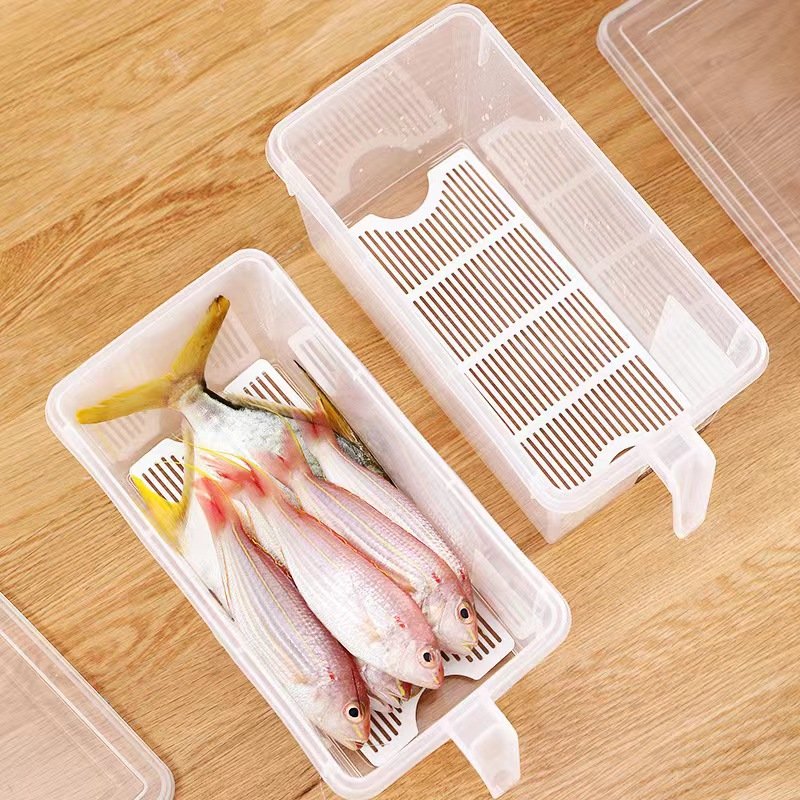 Kitchen Large Capacity Japanese Style Transparent Food Storage Container