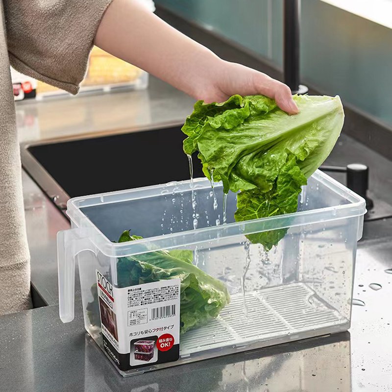 Kitchen Large Capacity Japanese Style Transparent Food Storage Container