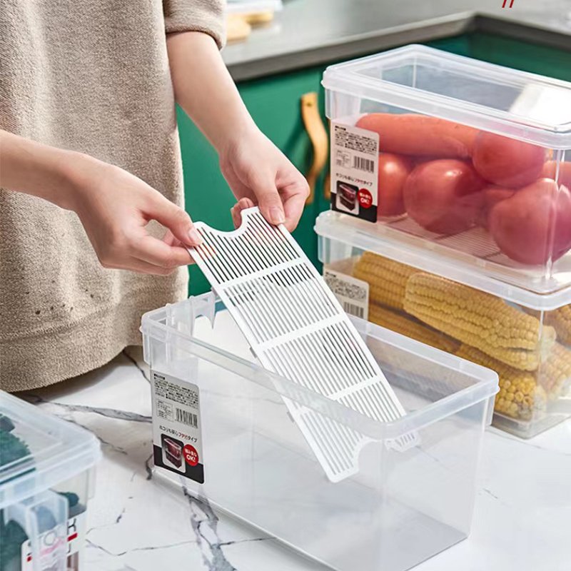 Kitchen Large Capacity Japanese Style Transparent Food Storage Container