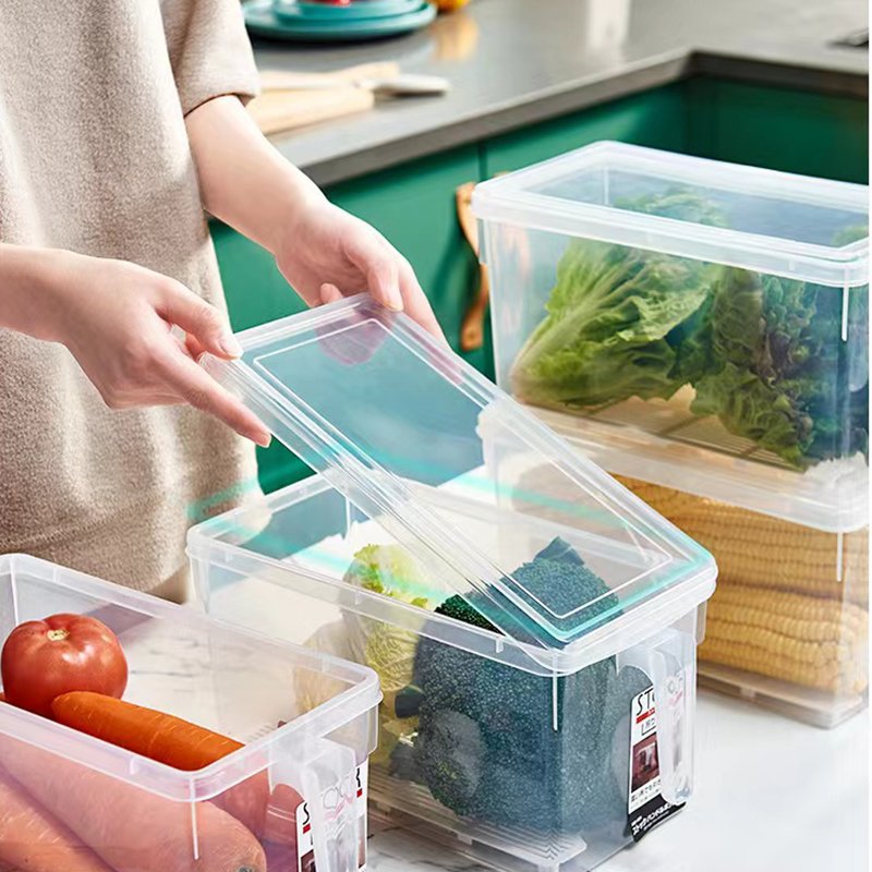 Kitchen Large Capacity Japanese Style Transparent Food Storage Container
