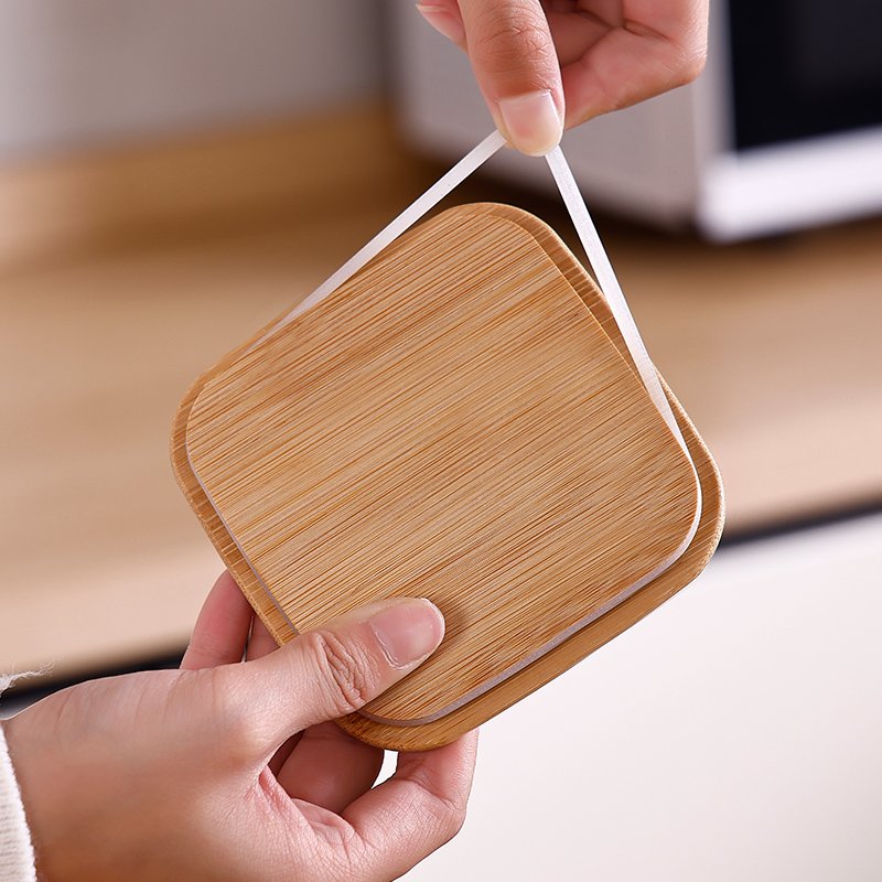 plastic Airtight Stackable airtight dry food jar cereal storage container Kitchen Pantry Snack Candy box With Bamboo Lid