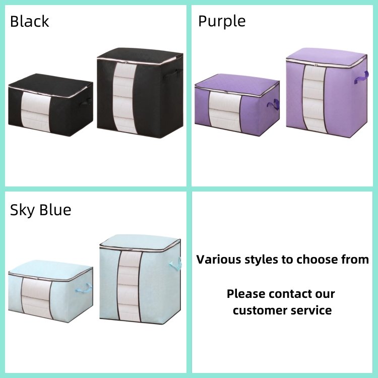 Factory Wholesale Large Capacity Home Storage Clothing Organizer Foldable Fabric Storage Boxes with PVC Window