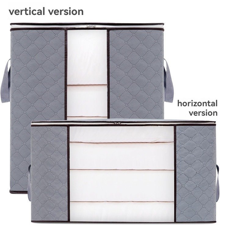 Factory Wholesale Large Capacity Home Storage Clothing Organizer Foldable Fabric Storage Boxes with PVC Window