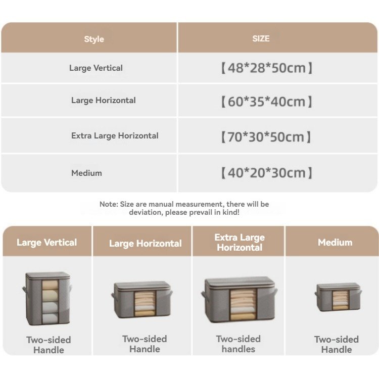 Factory Wholesale Large Capacity Home Storage Clothing Organizer Foldable Fabric Storage Boxes with PVC Window