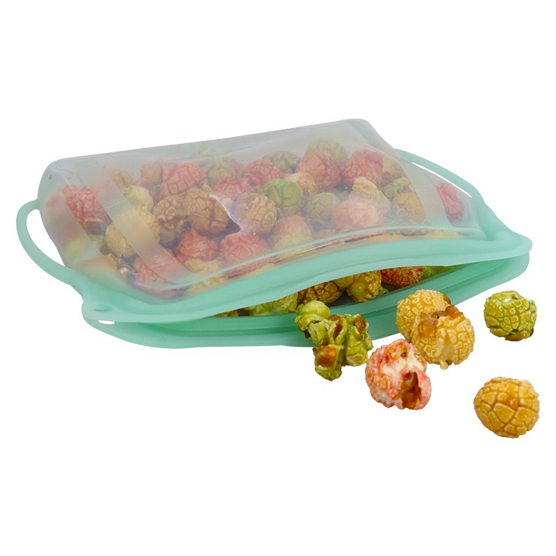 2024 Large 1000ml 500 ml Eco Friendly Reusable Resealable Bags Food Grade Silicone Breast Milk Food Storage Bag with Labeling