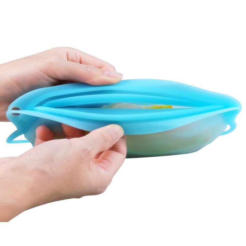 2024 Large 1000ml 500 ml Eco Friendly Reusable Resealable Bags Food Grade Silicone Breast Milk Food Storage Bag with Labeling