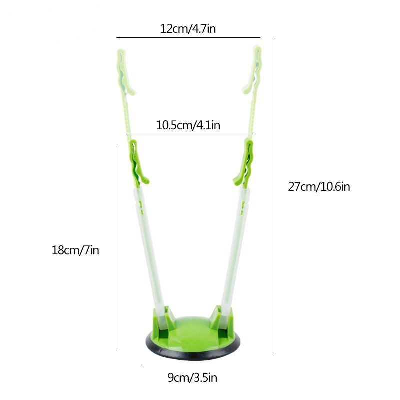 Adjustable Baggy Rack No hands Food Storage Holders For Food Prep Bag plastic Freezer Bag Clip-Ideal Kitchen Gadget