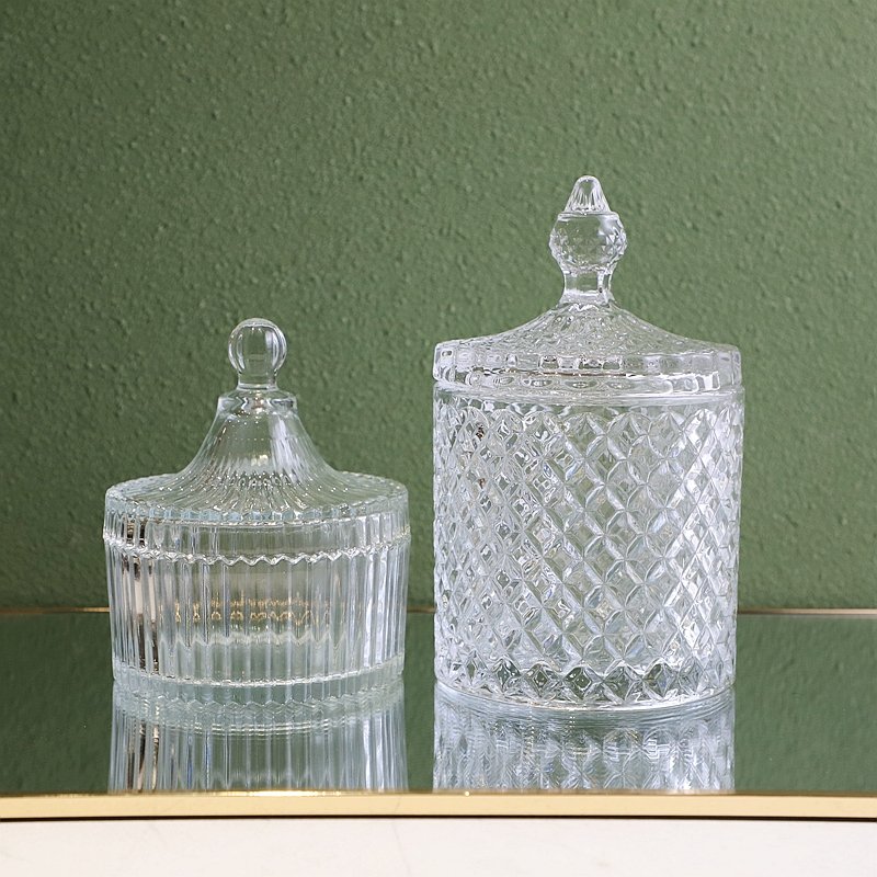 Kitchen Storage Can Glass Jars Sealed Cans with Cover Food Storage Bottles Spice Jars Candy can